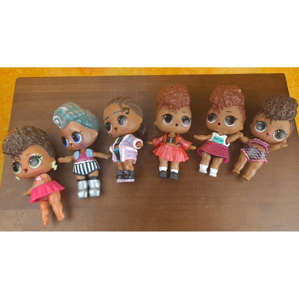 Lot Of 6 LOL Surpise Dolls 2017 And 2018 African American